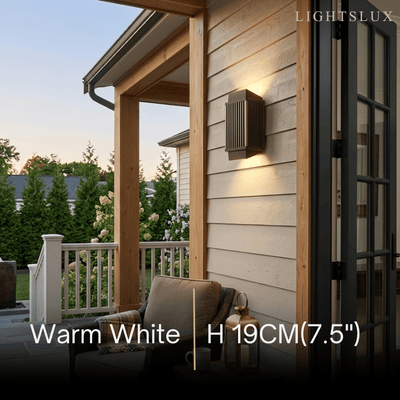 Arcato Modern Rectangular Outdoor Wall Lamp 