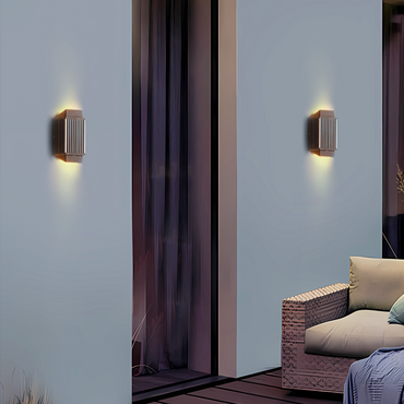 Modern Rectangular Outdoor Wall Lamp