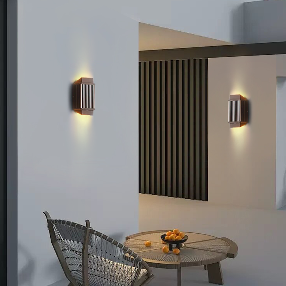 Modern Rectangular Outdoor Wall Lamp