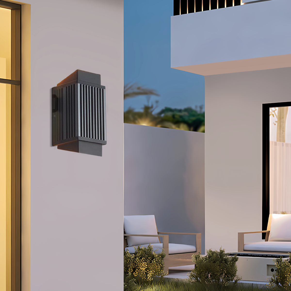 Modern Rectangular Outdoor Wall Lamp