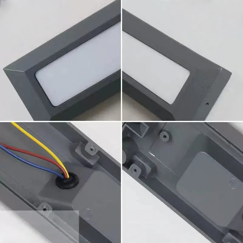  Minimalist Black LED Deck Step Light