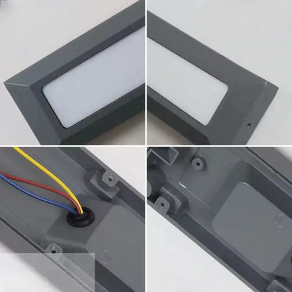  Minimalist Black LED Deck Step Light