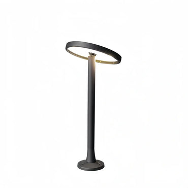 Irondale Minimalist Solar Pathway Light – Black Metal & Acrylic for Garden