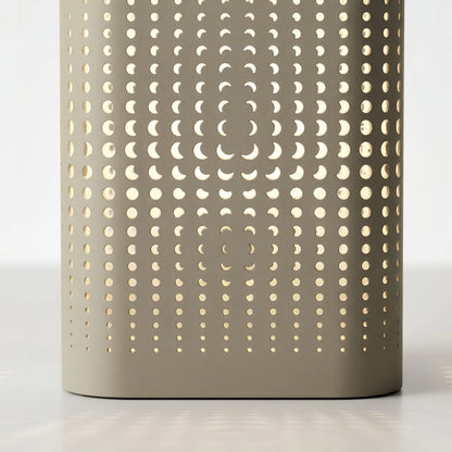 Lámpara de pie cilíndrica moderna para exteriores Arcato - Metal blanco para jardín