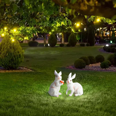 Art Deco Rabbit Outdoor Lamp for garden