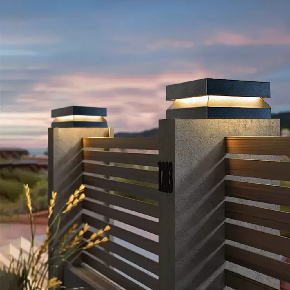 Modern Concave Solar Outdoor Lamp for Garden/Pathway