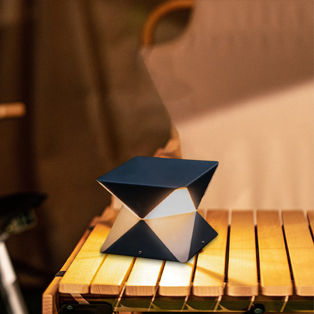 Modern Geometric Outdoor Floor Lamp 