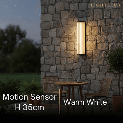 Irondale Modern Outdoor Wall Lamp – Waterproof Sensor Light for Terrace
