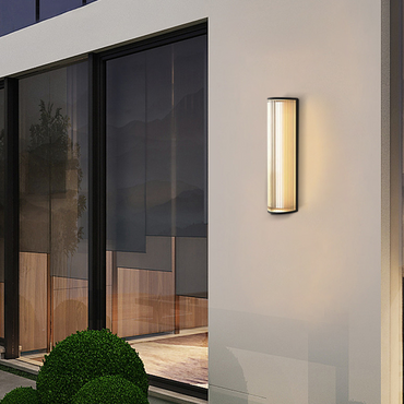 Modern Outdoor Wall Lamp Cylindrical Courtyard