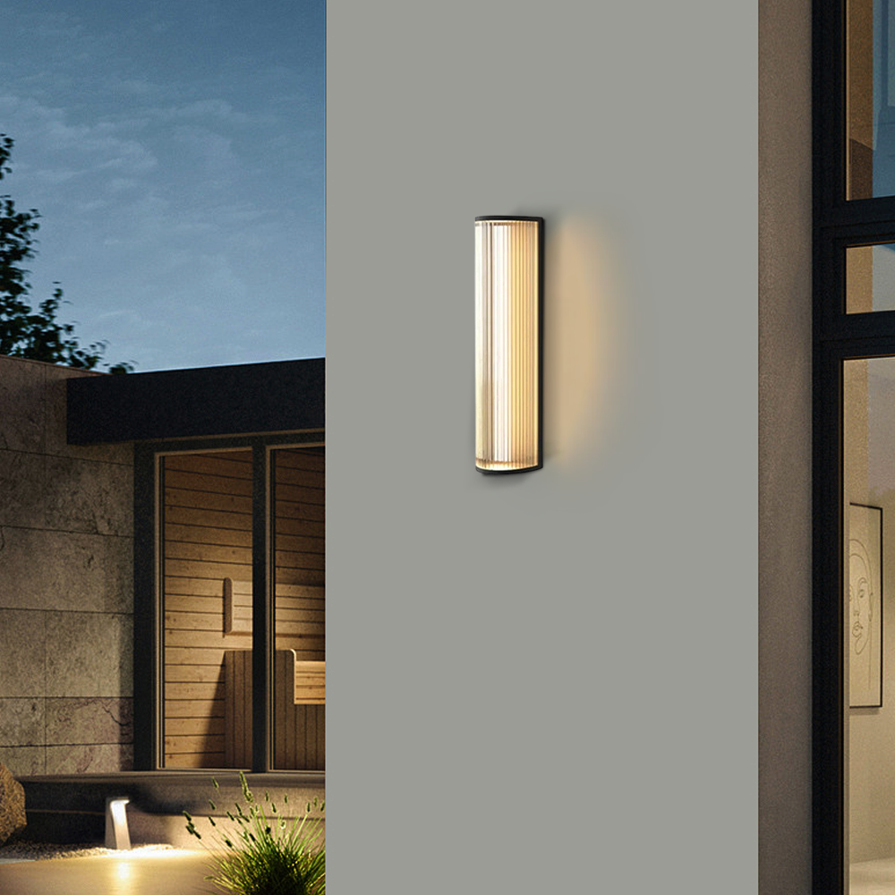 Modern Outdoor Wall Lamp Cylindrical Exterior Wall 