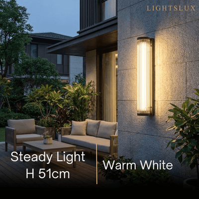 Irondale Modern Outdoor Wall Lamp – Waterproof Sensor Light for Terrace