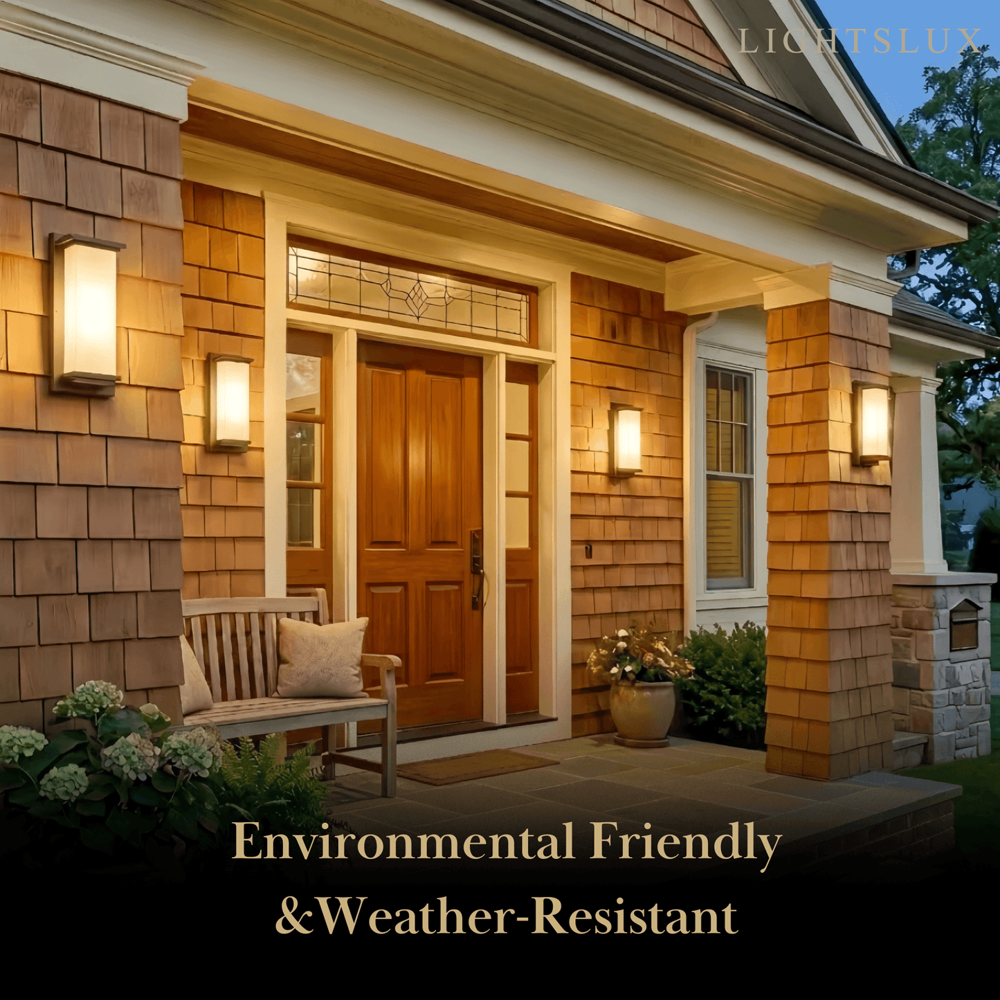 Modern Rectangular Outdoor Wall Lamp