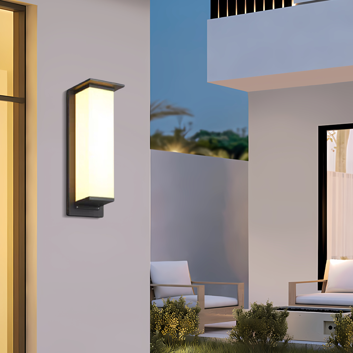Modern Rectangular Outdoor Wall Lamp