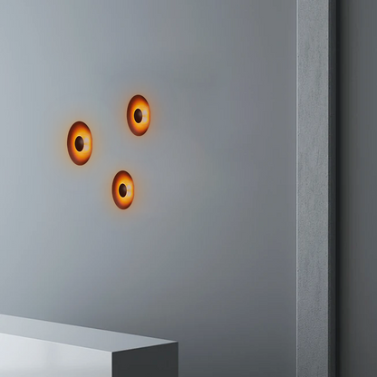 Vintage Outdoor Wall Lamp - Black Round Metal