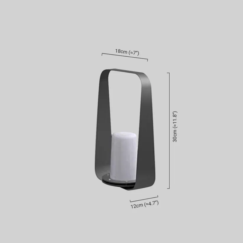 Modern Outdoor Floor Lamp Coffee/Grey