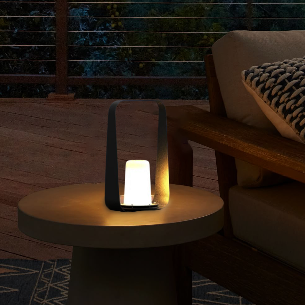 Modern Portable Rechargeable Outdoor Floor Lamp Grey