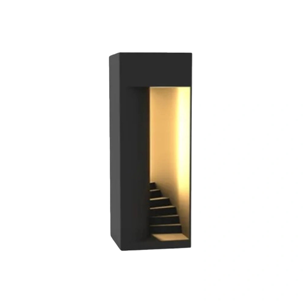 Modern Outdoor Floor Lamp - Black 