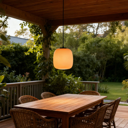  Outdoor Pendant Light – Metal/Acrylic Lantern Design