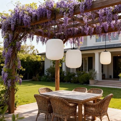  Outdoor Pendant Light – Metal/Acrylic Lantern Design