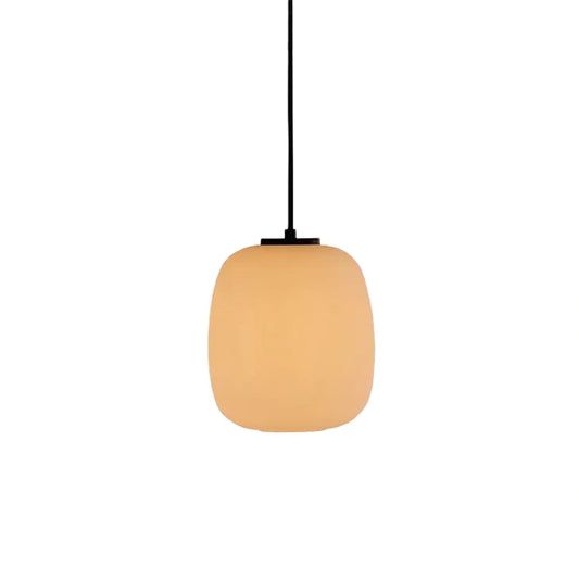 Crema Retro White Outdoor Pendant Light – Metal/Acrylic Lantern Design
