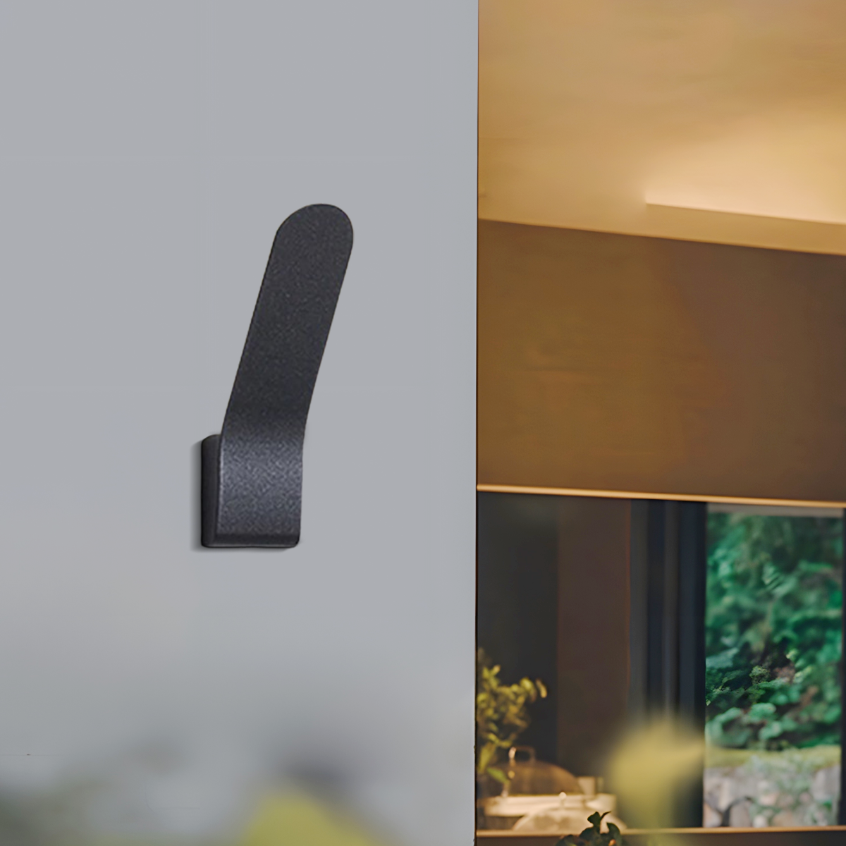 Modern Tilted Linear Outdoor Wall Lamp