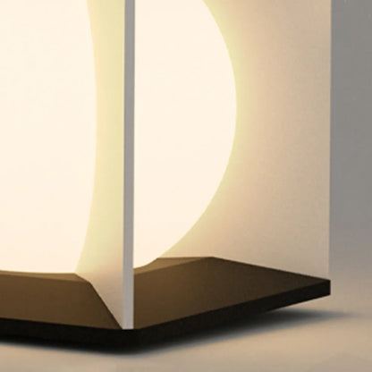 Art Deco Solar Outdoor Pillar Light - Black