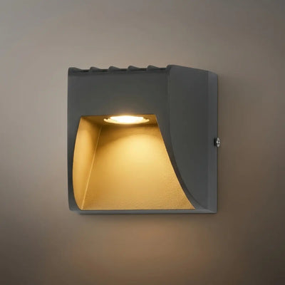 Irondale Industrial Geometric Outdoor Wall Lamp