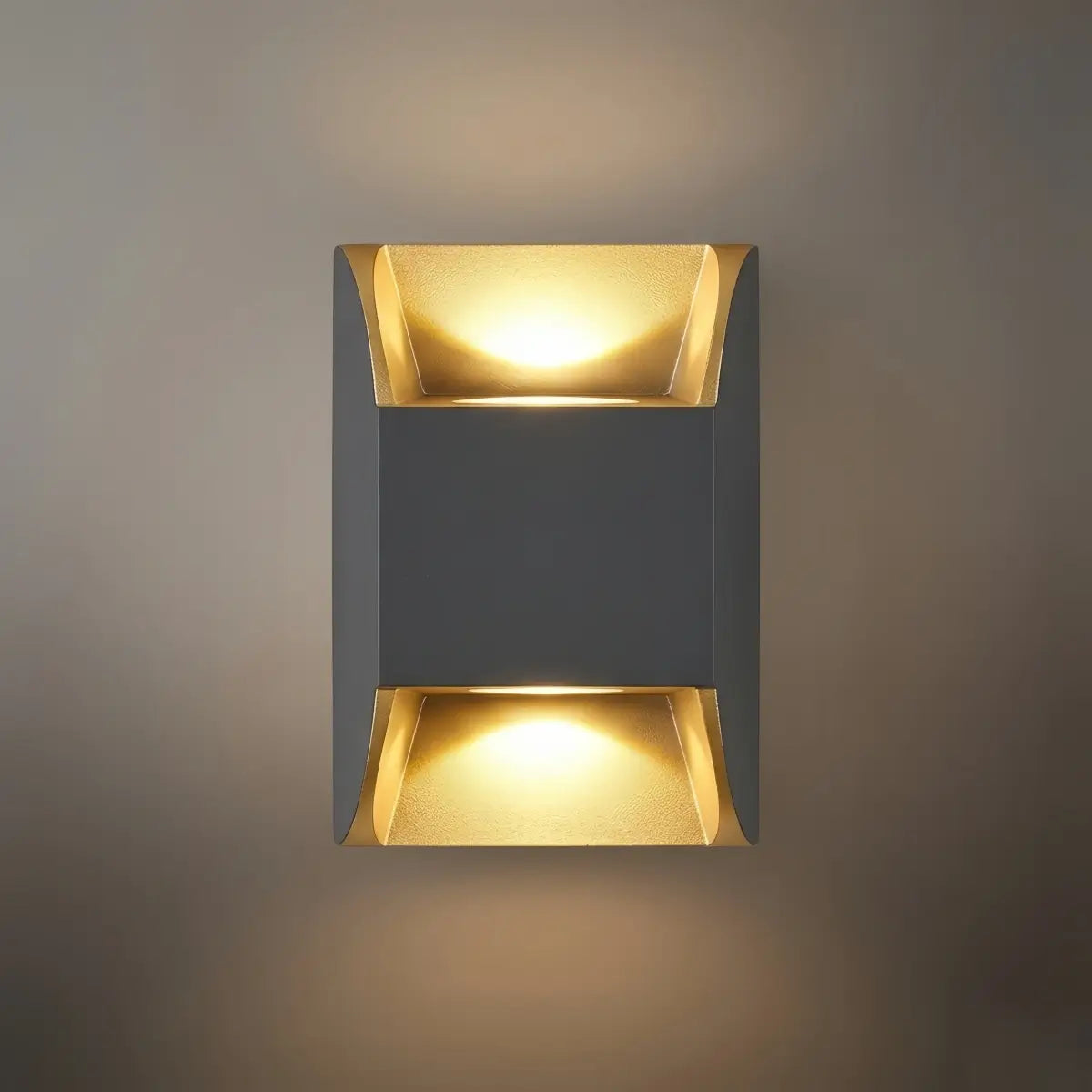 Irondale Industrial Geometric Outdoor Wall Lamp