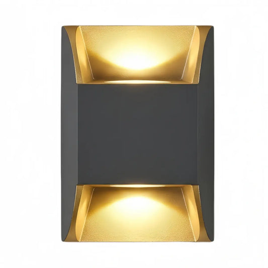 Irondale Industrial Geometric Outdoor Wall Lamp