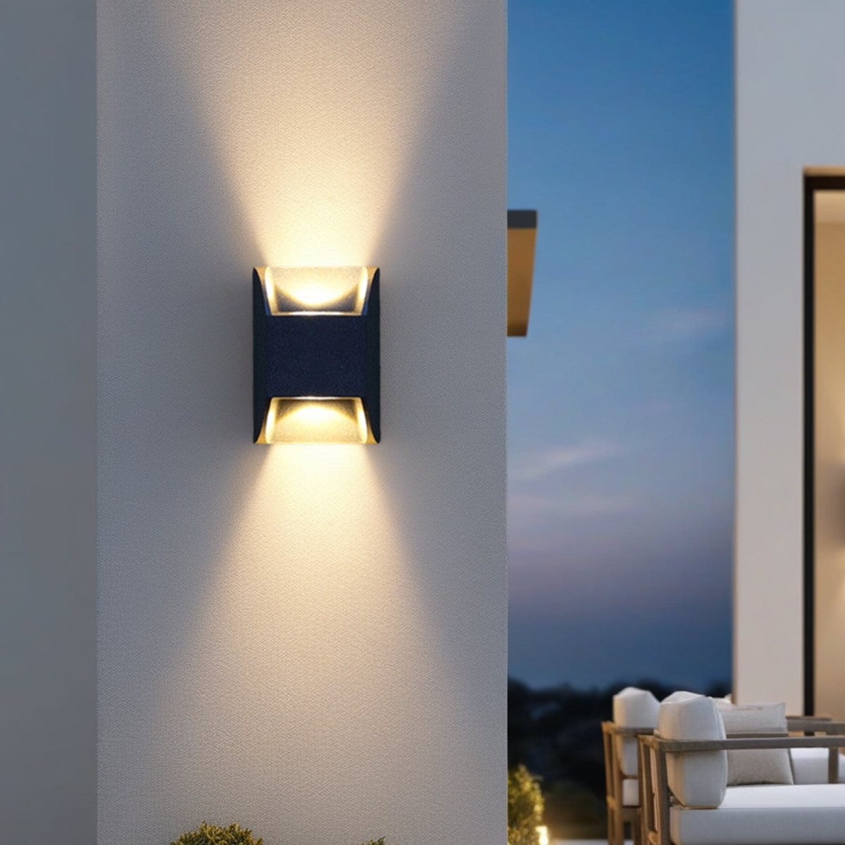 Modern Geometric Outdoor Wall Lamp