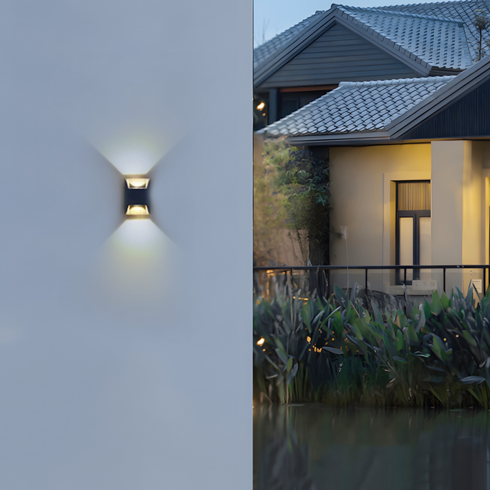 Modern Geometric Outdoor Wall Lamp