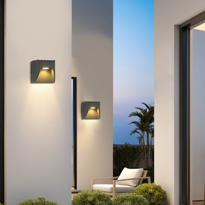 Modern Geometric Outdoor Wall Lamp