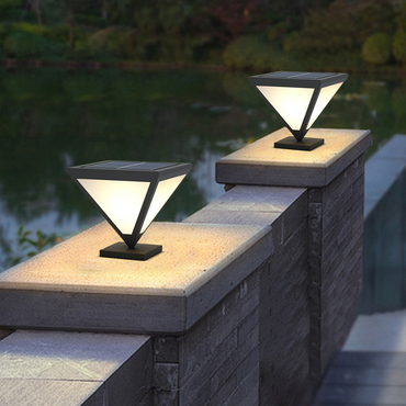 Industrial Black Pillar Light