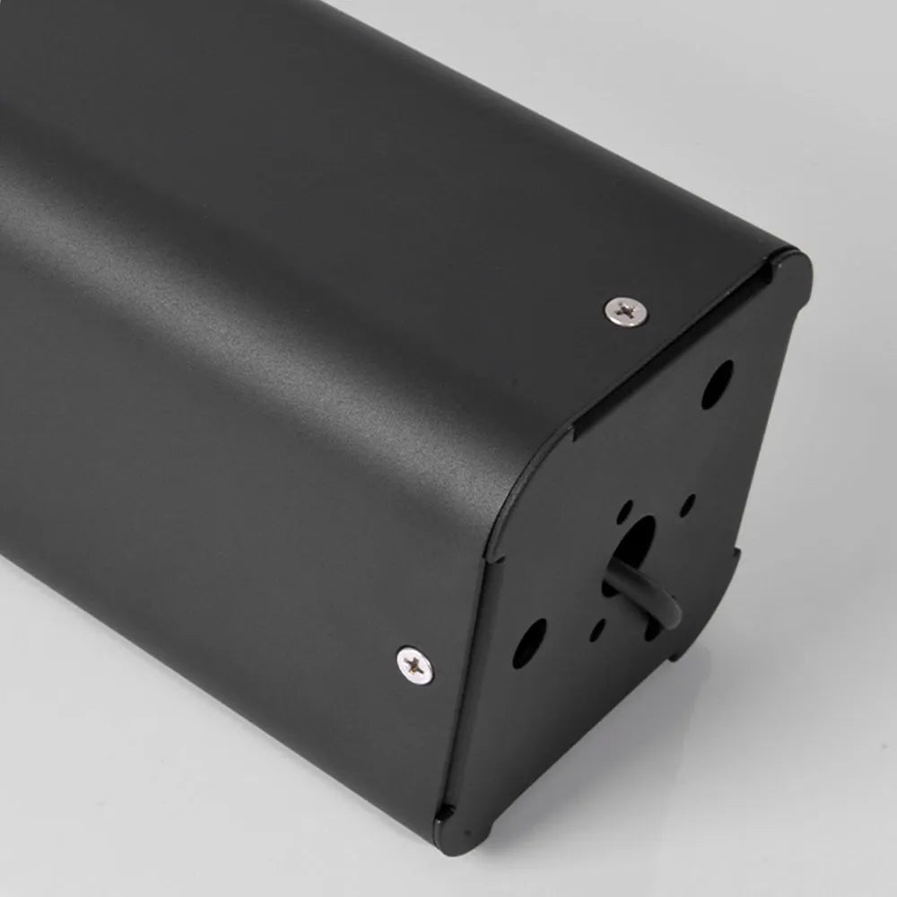 Industrial Outdoor Pathway Lights - Black Metal & Acrylic 