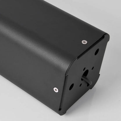 Industrial Outdoor Pathway Lights - Black Metal & Acrylic 