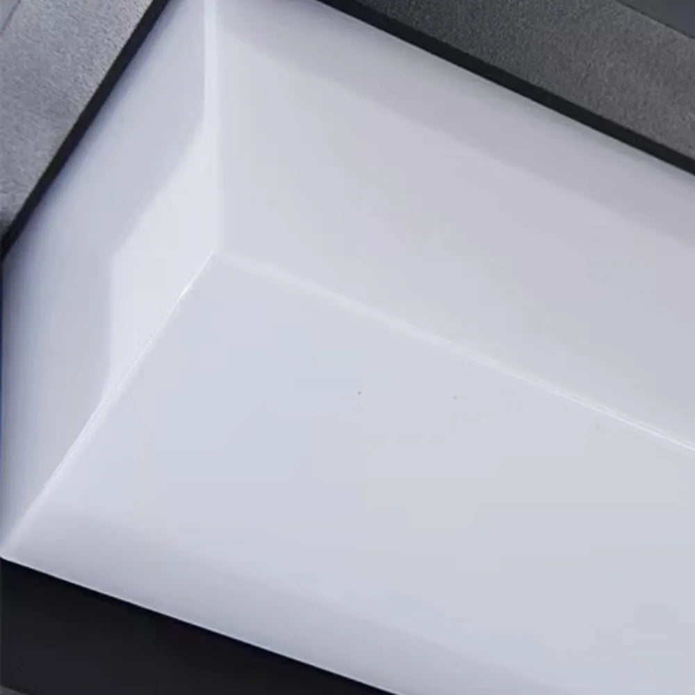 Modern Outdoor Wall Lamp - Metal & Acrylic Square Design for Garden & Patio
