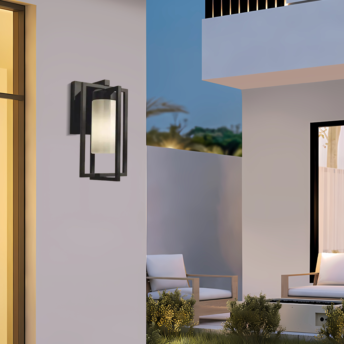 Modern Rectangular Outdoor Wall Lamp