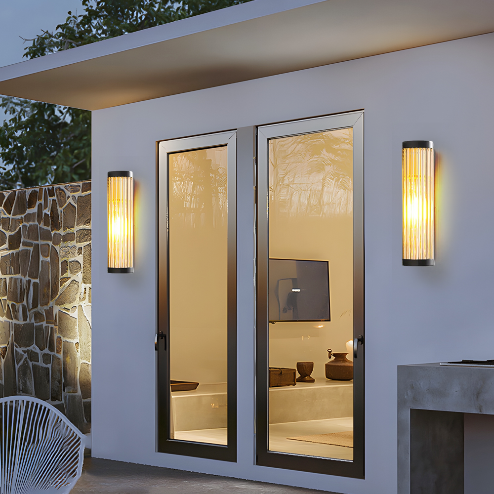 Modern Cylindrical Outdoor Wall Lamp Courtyard