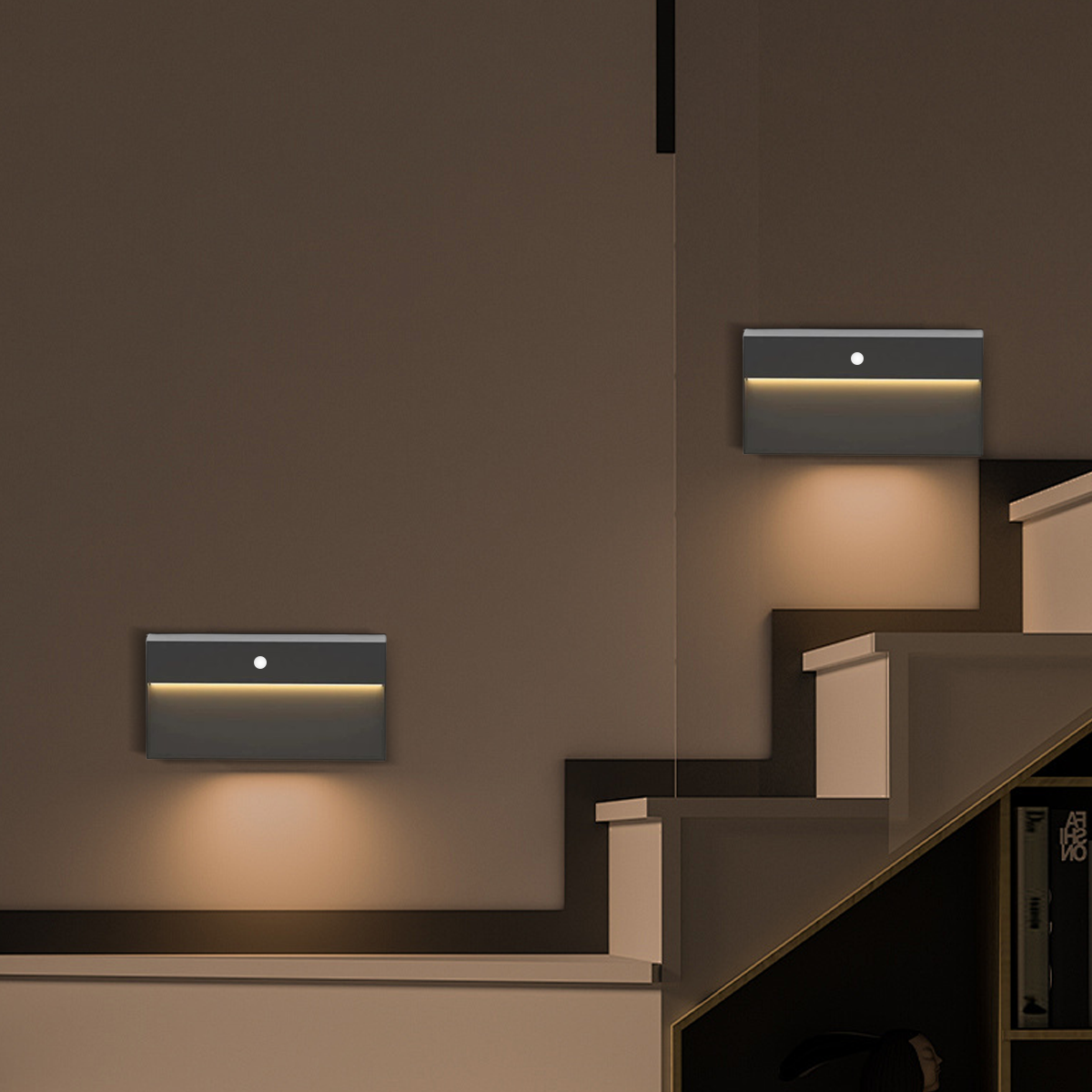 Industrial Rectangular Outdoor Deck Step Light