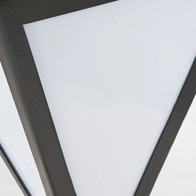 Modern Solar Outdoor Path Light -  Black Metal Design