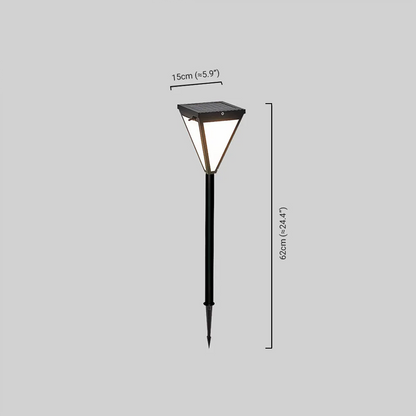 Modern Solar Outdoor Path Light Dimensions