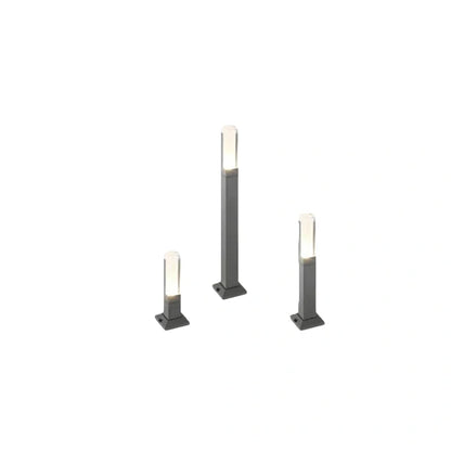 Arcato Modern Black LED Path Light – Outdoor Metal Sensor Lamp for Garden/Terrace