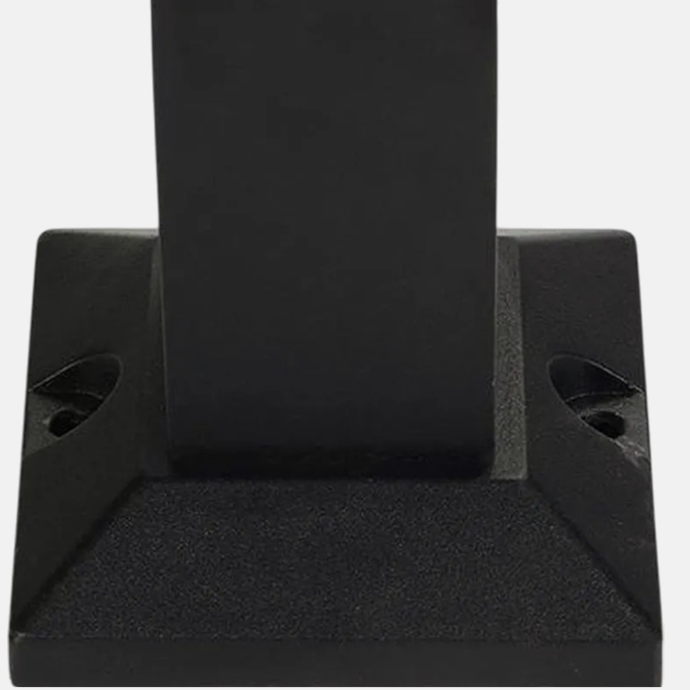 Modern Black Rectangular Sensor Outdoor Path Light  Metal Detail