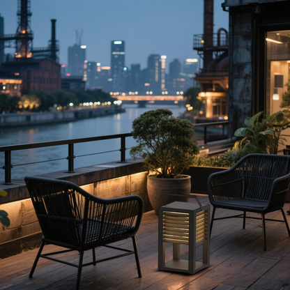 Modern Solar Outdoor Floor Lamp