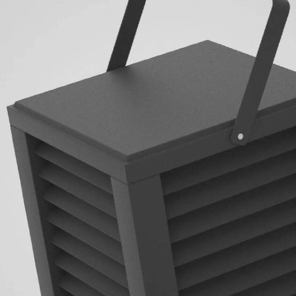 Modern Solar Outdoor Floor Lamp – Rectangular 