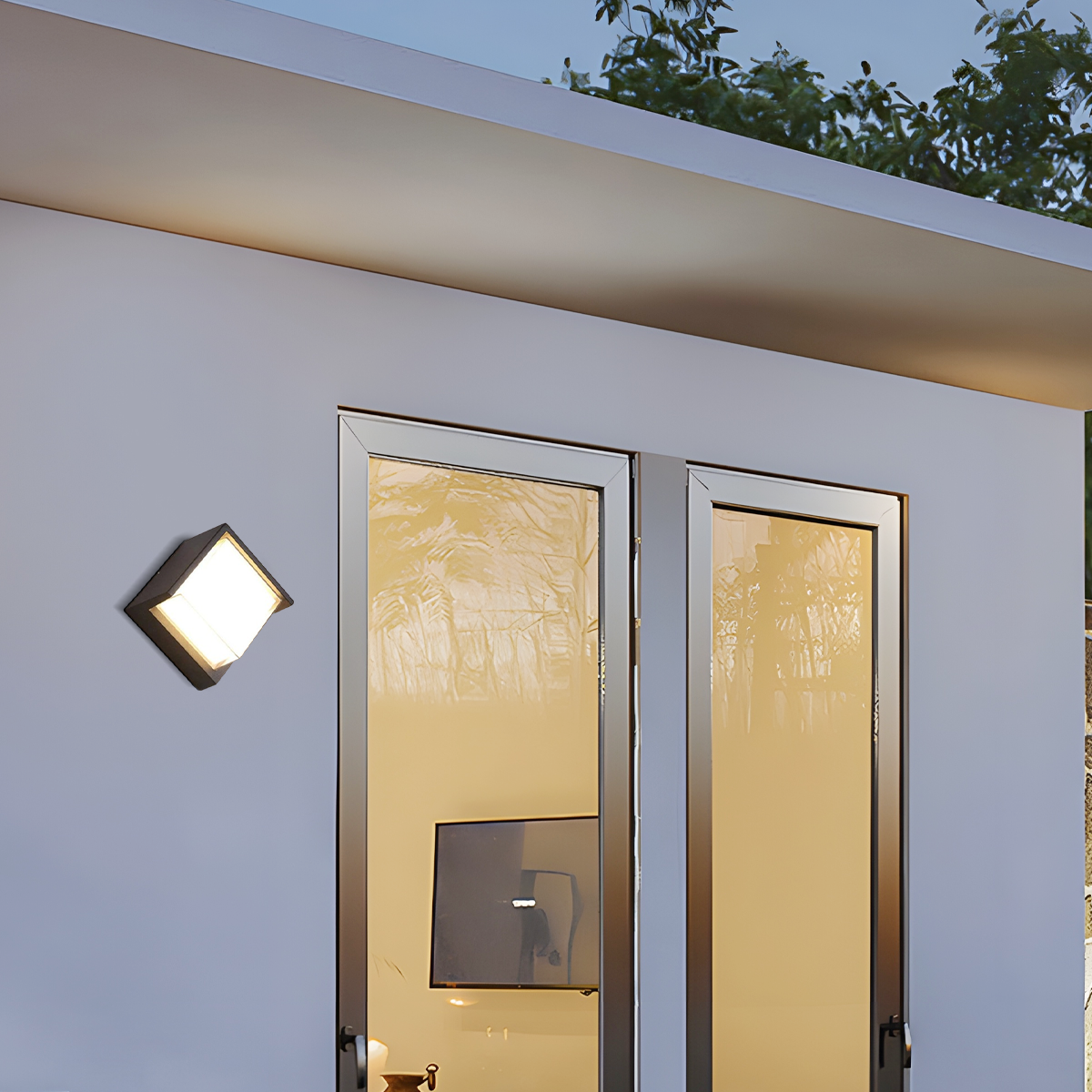 Modern Square Outdoor Wall Lamp