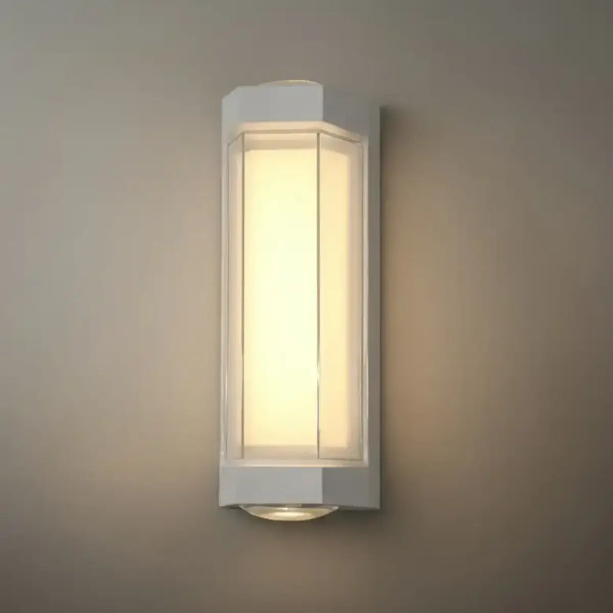 Arcato Nordic Outdoor Wall Lamp – White/Black Acrylic Light for Courtyard/Patio