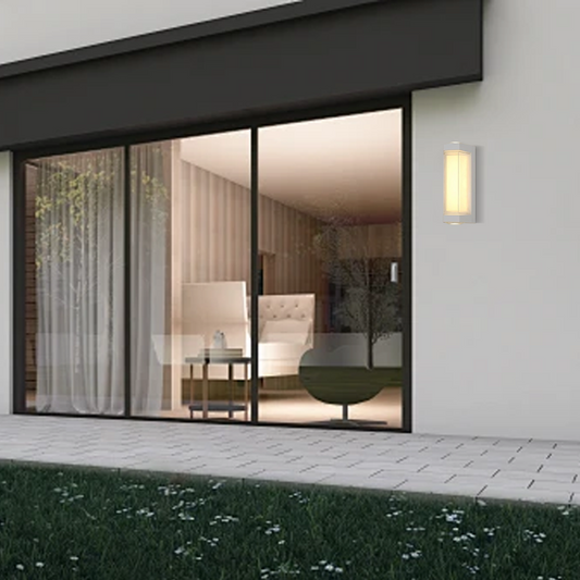 Arcato Nordic Outdoor Wall Lamp – White/Black Acrylic Light for Courtyard/Patio