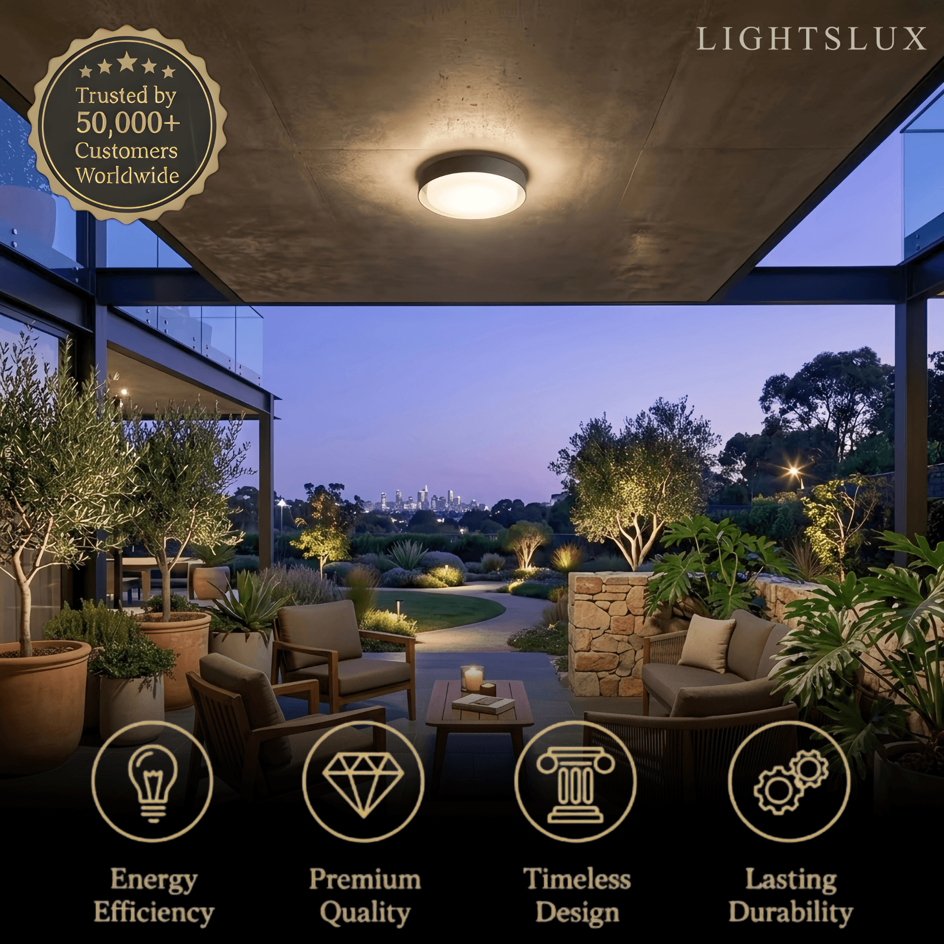 Modern_Black_Outdoor_Ceiling_Lights_Metal_Acrylic_Round_Outdoor
