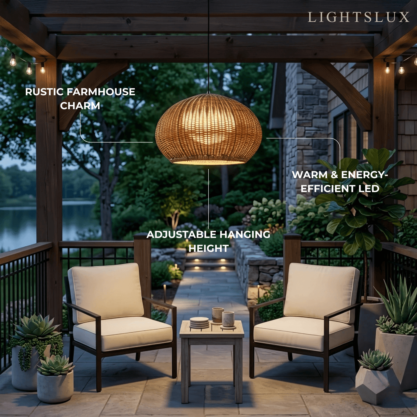 Farmhouse_Coffee_Beige_Outdoor_Pendant_Light